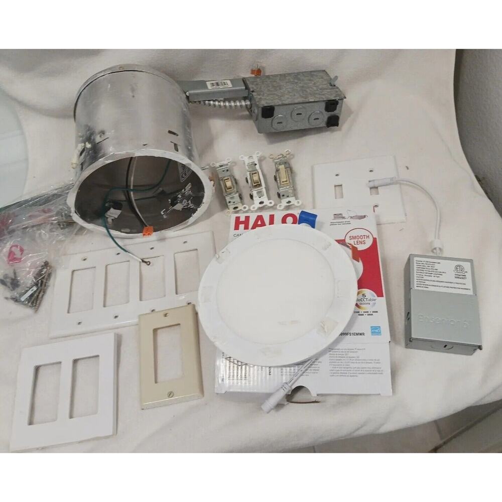 Electrical Canned Light Stuff, Switches, Etc USED WORKS GOOD used items